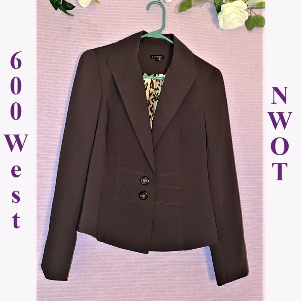 NWOT 600 WEST SIZE 4 PURPLE GRAY PRETTY COLOR SIZE 4 BLAZER CHEETAH TANK…